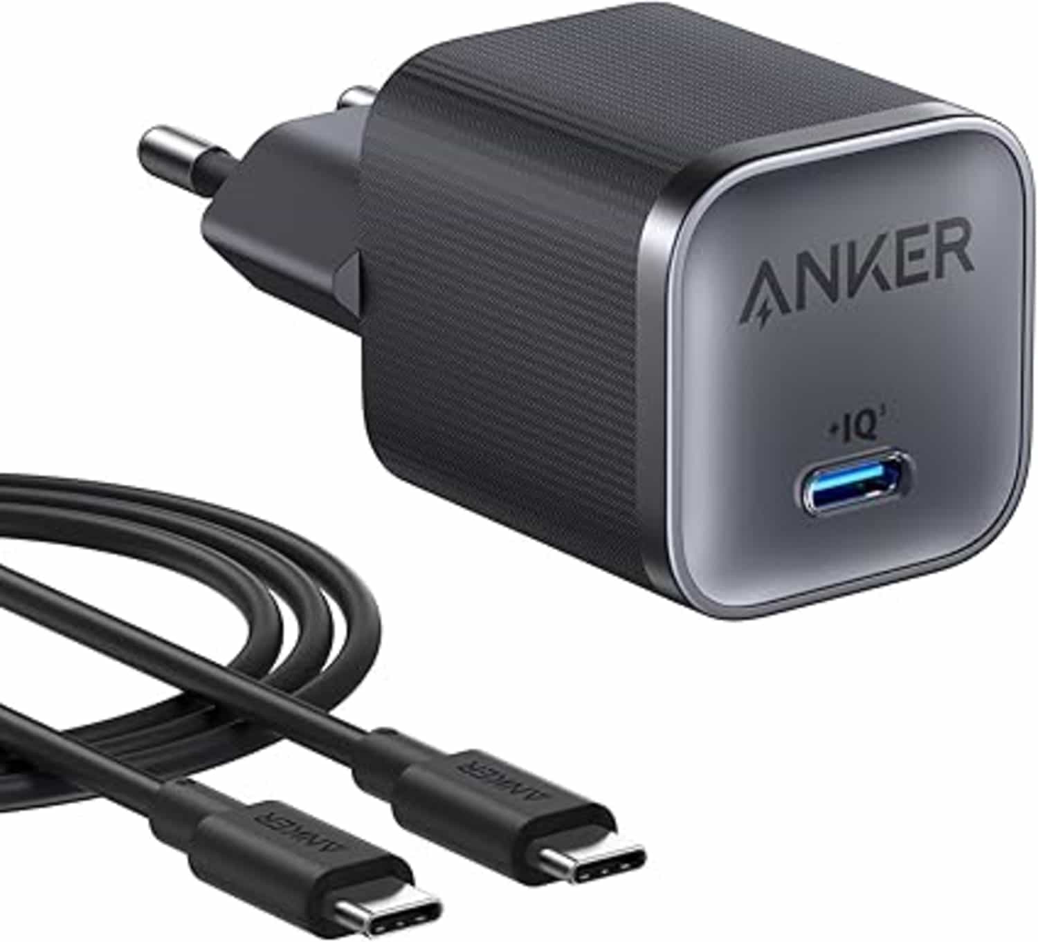 Anker Nano 45W USB-C oplader met 1,8 m kabel – snel opladen en opvouwbaar