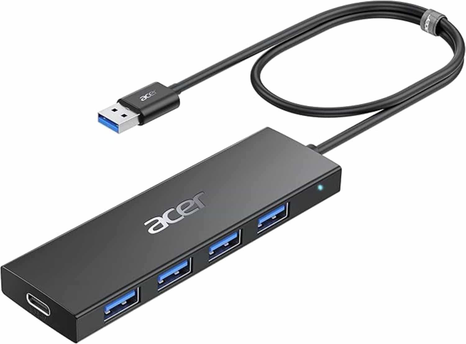 Acer USB 3.0 Hub: 4-poorts Type-A Multiport Adapter voor PC en Mac