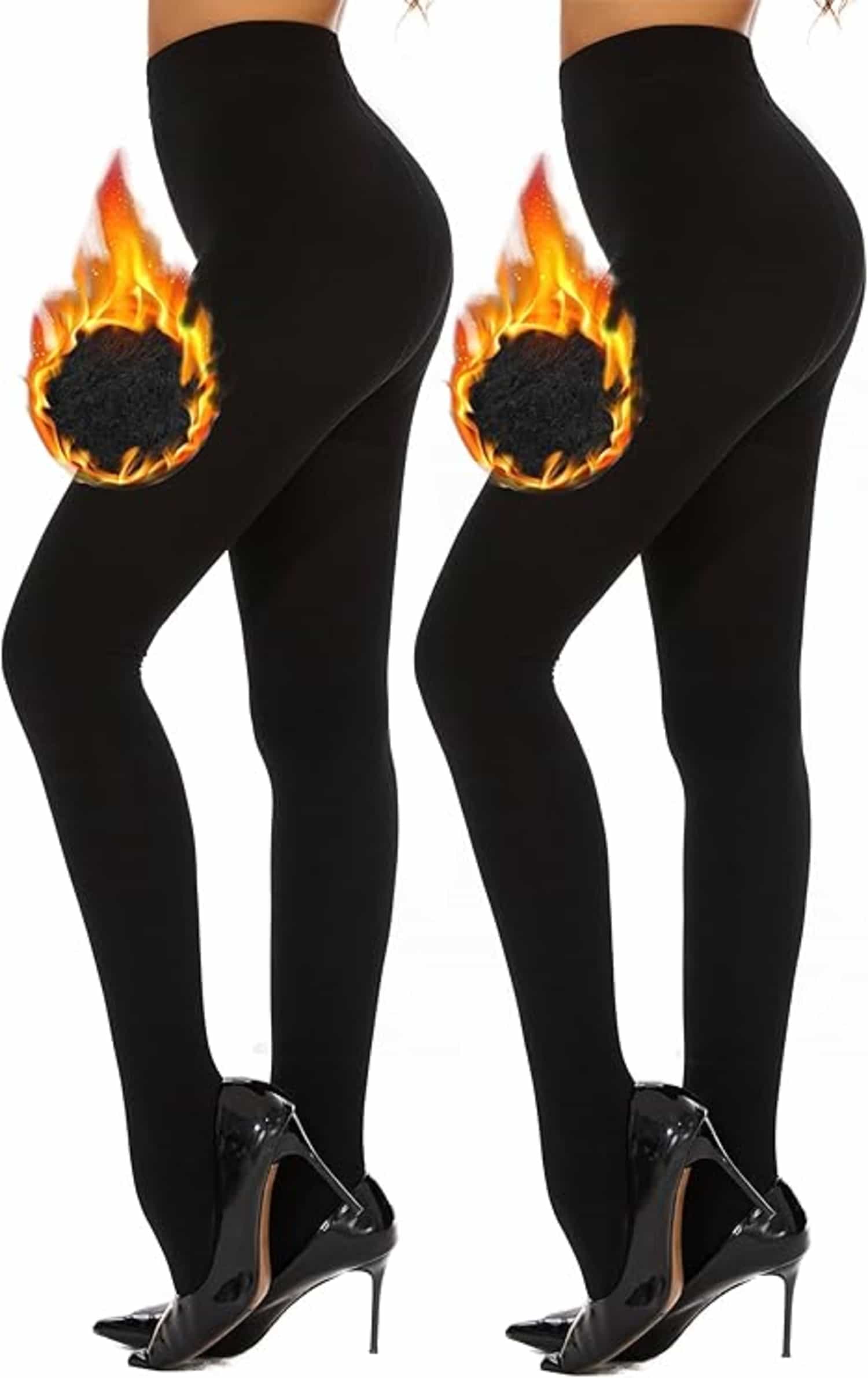 DUCMODA Dikke winter thermo-panty met pluche binnenkant, warm en elastisch