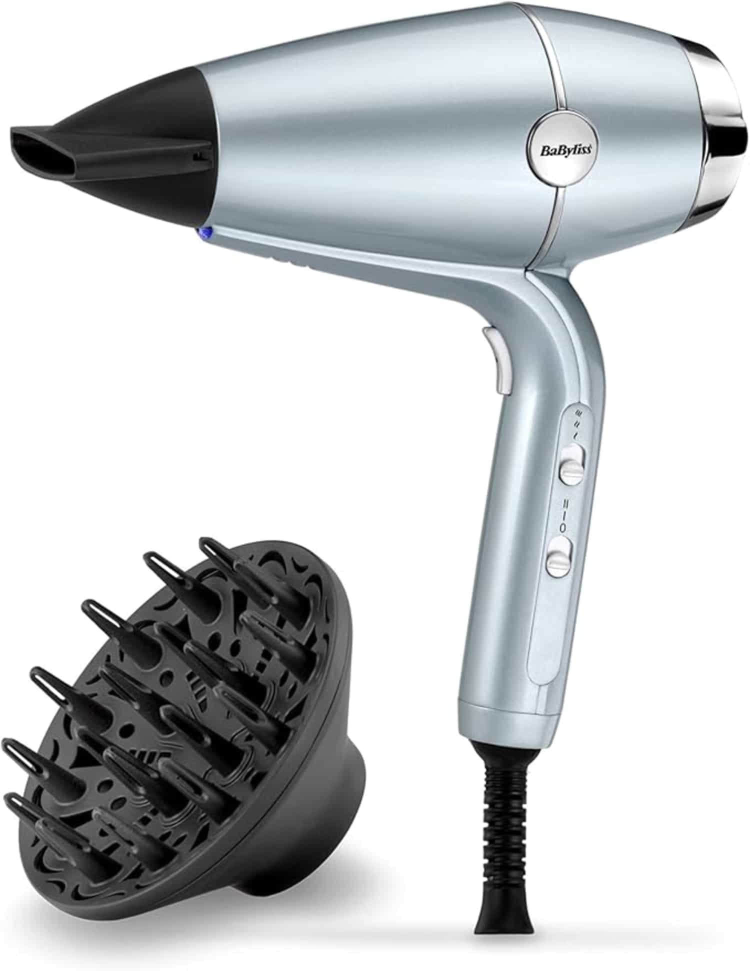 BaByliss Hydro Fusion 2100 Föhn met ionische en krulverbeterende diffuser en coolshot