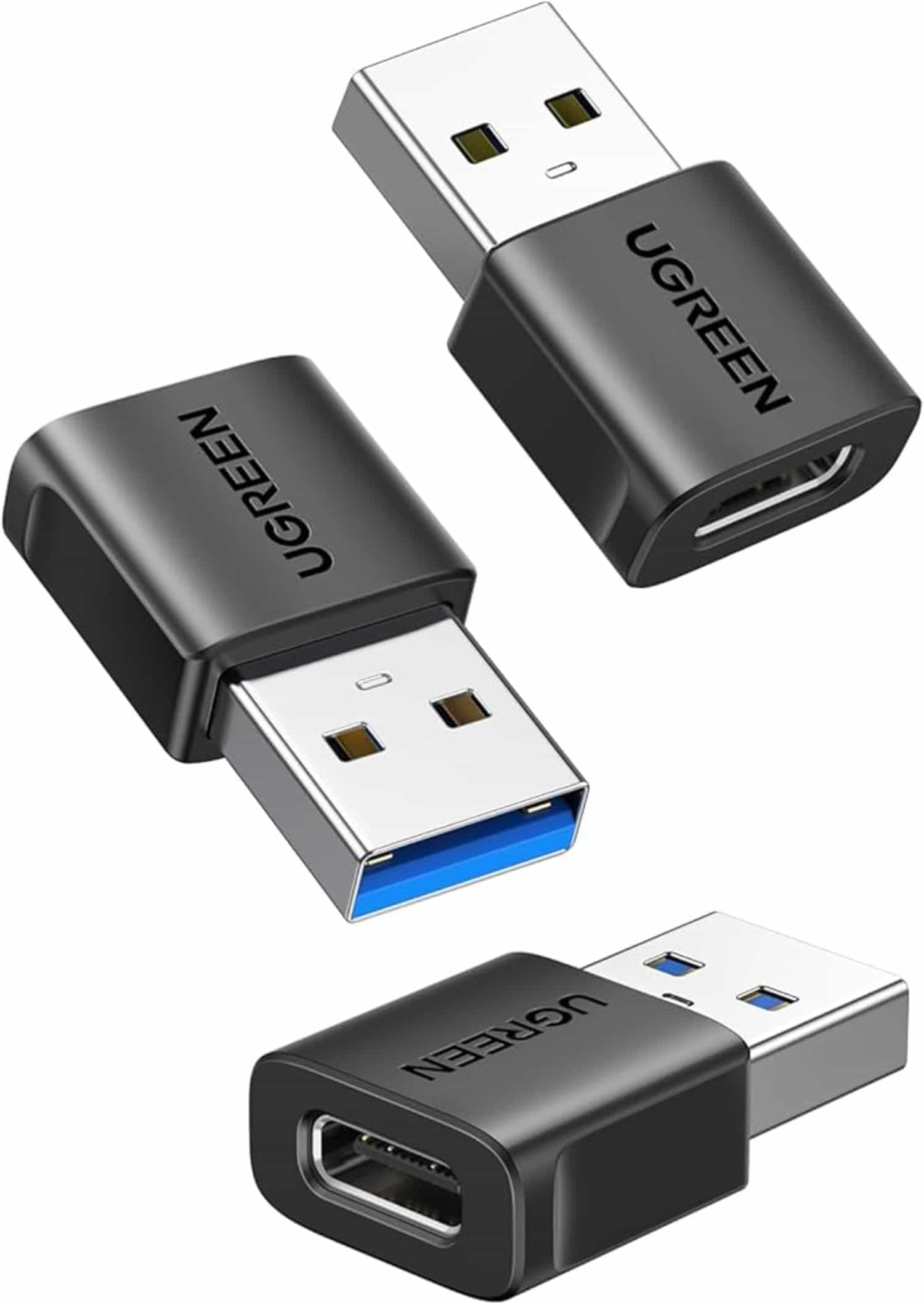 UGREEN USB-C naar USB Adapter 3-pack Vrouwelijk naar Mannelijk, compatibel met iPhone 14 Pro Max